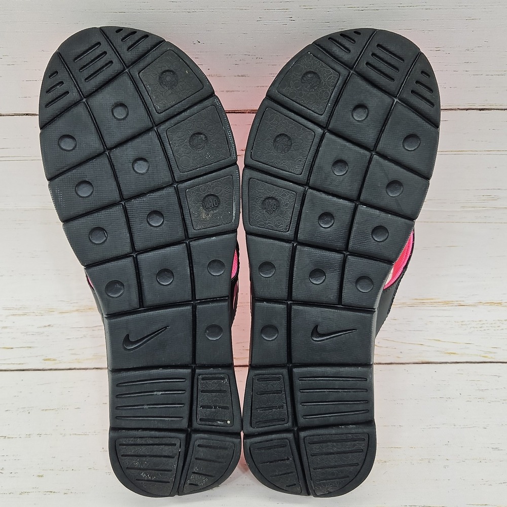 Nike Comfort Footbed Womens Size 10 Black Pink Thong Flip Flops Sandals - Picture 8 of 10